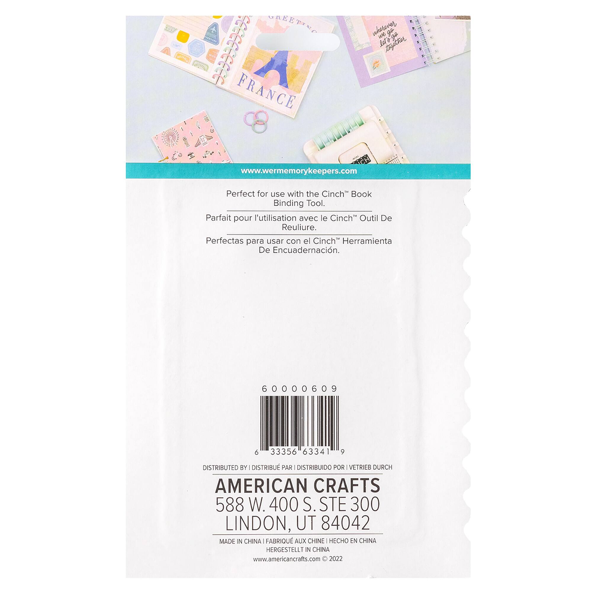 We R Memory Keepers® Cinch Pink, Lilac & Blue Plastic Loop Binding, 24ct.
